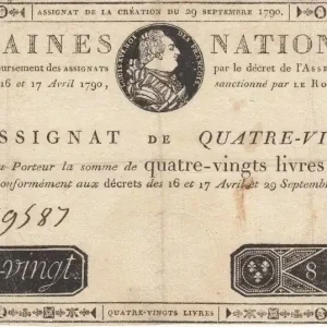 Billet France 80 Livres Louis XVI - 29-09-1790 - Sign. Griois Achetez Aujourd’hui