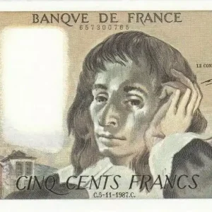 Billet France 500 Francs Pascal - 05-11-1987 Série Y.263 Acheter Direct