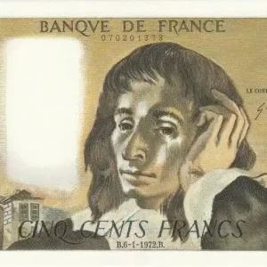 Fait Main Billet France 500 Francs Pascal - 06-01-1972 Série C.29