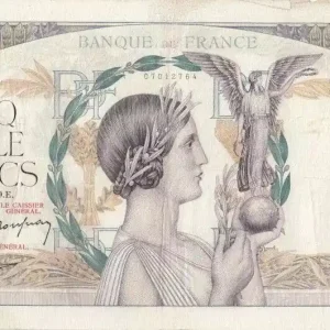 Billet France 5000 Francs Victoire - 14-09-1939 Série N.281 Offre Du Jour