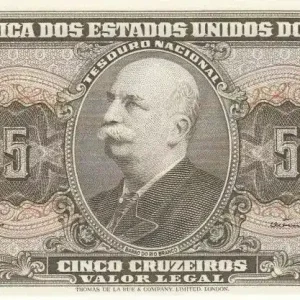 Bon Marché Billet Brésil 5 Cruzeiros Barao do Rio Branco - Serie Estampa 2- 4459 A - 1964