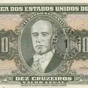 Billet Brésil 1 Centavo / 10 Cruzeiros G. Vargas - Industrie - Estampa 2 A Série 4055 A - 1967 Offre Spéciale