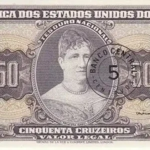 Billet Brésil 5 Centavos / 50 Cruzeiros Princesse Isabelle - Justice - Estampa 2 A Série 1881 A - 1967 Achetez Aujourd’hui