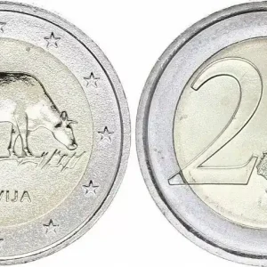 Quantité Limitée Lettonie 2 Euro Vache Brune de Lettonie - 2016