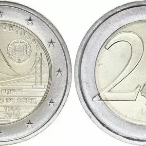 Original Portugal 2 Euro Pont du 25 avril - 2016