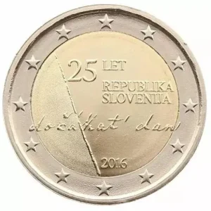 Slovénie 2 Euro Indépendance de la Slovénie 1991 - 2016 Prix Bas