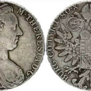 Autriche 1 Thaler Marie-Thérèse - 1780 X - Refrappe - ex.3 Quantité Limitée