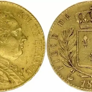 France 20 Francs Louis XVIII - 1815 A Paris - TTB - Or Solde