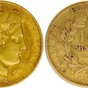 France 10 Francs Cérès - 1851 A Paris - Or - TB Produit De Marque