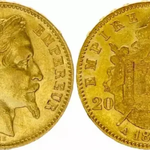 En Vogue France 20 Francs Napoléon III - Tête Laurée - 1868 A Paris