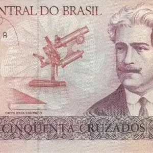 Billet Brésil 50 Cruzados Oswaldo Cruz - Institut Cruz ND (1986) - Série 1062 Acheter En Ligne