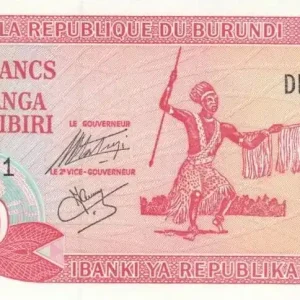 Billet Burundi 20 Francs 2005 - Guerrier Burundais Exclusif