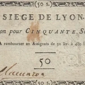 Tendance Billet France 50 Sous Siège de Lyon - 19-09-1793