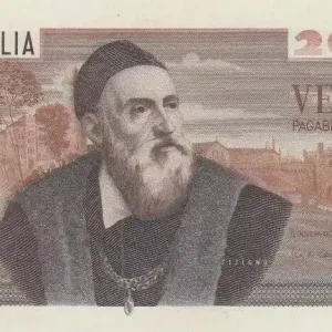 Billet Italie 20000 Lire Titien - Peinture - 1975 Nouvelle Collection