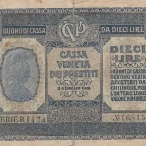 Gros Lot Billet Italie 10 Lire Italia - 1918