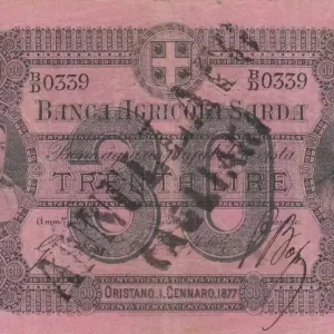 Billet Italie 30 Lire Nonne - 1877 Pas Cher