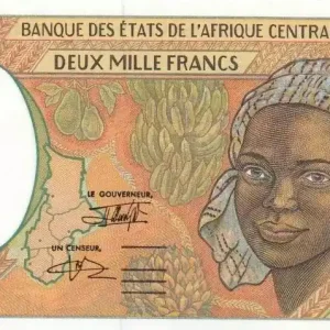 Prix Réduit Billet BEAC 2000 Francs Femme - Fruits tropicaux - 2000