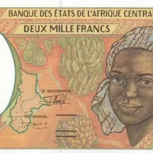 Billet BEAC 2000 Francs Femme - Fruits tropicaux - 1999 Affaire À Saisir