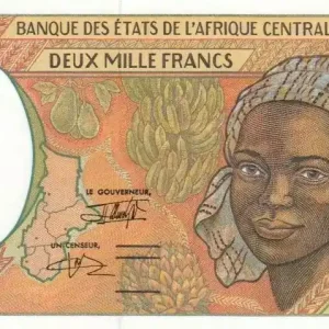 Billet BEAC 2000 Francs Femme - Fruits tropicaux - 2000 Meilleur Choix