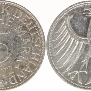 Retour Gratuit Allemagne 5 Mark 1972 - Aigle Impérial - Bundesrepublik Deutschland