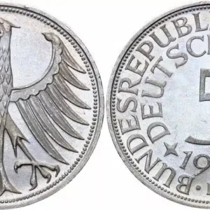 Prix Bas Allemagne 5 Mark Aigle Impérial - F - 1974