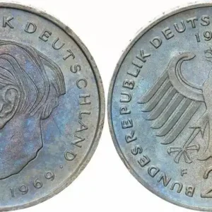 Haute Qualité Allemagne 2 Mark Theodore Heuss - 1974 F