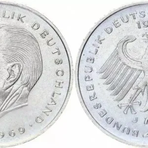 Exclusif Allemagne 2 Mark Theodore Heuss - 1977 J