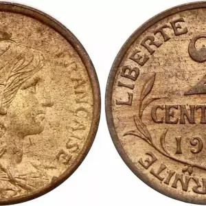 Édition Limitée France 2 Centimes Dupuis - 1911