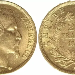 France 20 Francs Napoleon III Tete nue - 1857 A Paris - Or Artisanat
