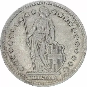 Suisse 1 Franc Helvetia - 1912 B Berne Achat Immédiat