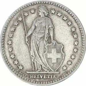Bon Marché Suisse 1 Franc Helvetia - 1916 B Berne