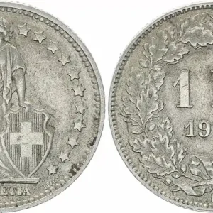 Exclusif Suisse 1 Franc Helvetia - 1956 B Berne