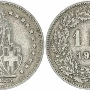 Must-Have Suisse 1 Franc Helvetia - 1958 B Berne