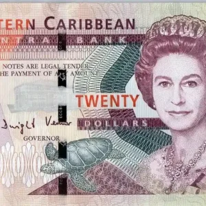 Billet Iles des Caraïbes 20 Dollars Elisabeth II - Gouv. à Monserrat 2016 Haute Qualité