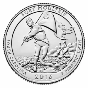 USA 1/4 Dollar Fort Moultrie - D Denver - 2016 Nouvelle Collection