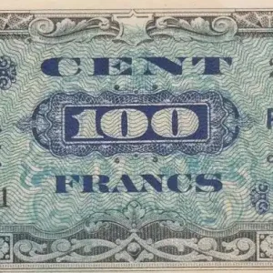 Billet France 100 Francs Impr. américaine (France) - 1944 Sans Série Super Prix