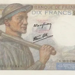 Pas Cher Billet France 10 Francs Mineur - B.113 - 1946