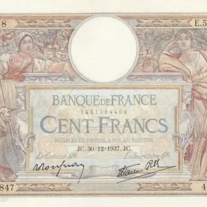 Solde Billet France 100 Francs LO Merson - E.56847 - 1937
