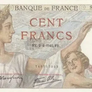 Offre Exclusive Billet France 100 Francs Sully - S.29861 - 1942