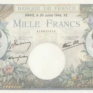Billet France 1000 Francs Commerce et Industrie - C.4746 - 1944 Tendance