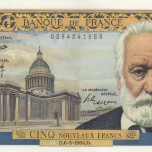 Édition Limitée Billet France 5 NF Victor Hugo - S.114 - 1964