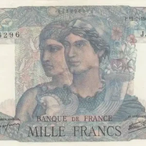 Billet France 1000 Francs Minerve et Hercule - J.87 - 1945 En Vogue