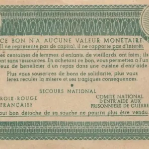 Satisfait Ou Remboursé Billet France Bon de Solidarité Repas de Famille sans souche