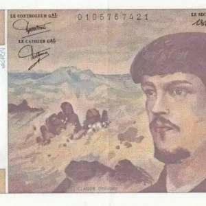 Billet France 20 Francs Debussy - F.005 - 1980 Prix Cassé