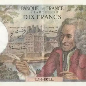 Offre Limitée Billet France 10 Francs Voltaire - H.857 - 04-01-1973