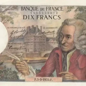 Billet France 10 Francs Voltaire - B.567 - 05-03-1970 Garantie Incluse