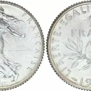 France 1 Franc Semeuse - 1919 Argent Édition Limitée