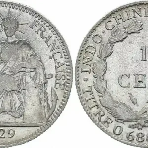 Indo-Chine Fr. 10 Cents République et Laurier - A-Paris - 1929 Affaire À Saisir