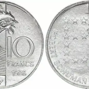 Certifié France 10 Francs Robert Schuman 1986 - FDC