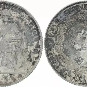 Réduction Indo-Chine Fr. 20 Cents Liberté assise - A-Paris - 1937